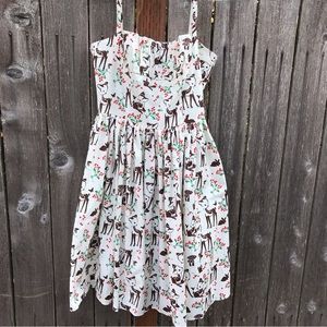 Discontinued Bernie Dexter My Deer Woodland Mushroom Paris Dress XL Pinup Retro